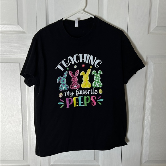 Tops - Teaching My Favorite Peeps Black T-Shirt